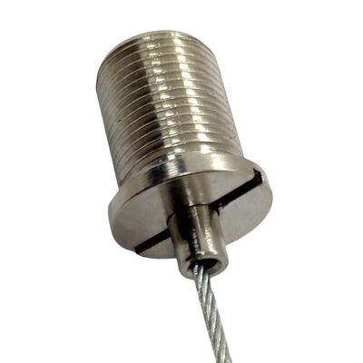 लाइटिंग एक्सेसरीज़ के लिए क्विक कॉपर लिंकर मेल थ्रेडेड केबल ग्रिपर टूल पीतल सामग्री वायर रोप क्लिप