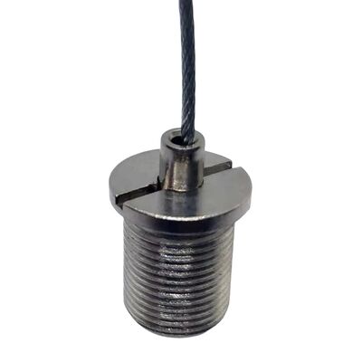 लाइटिंग एक्सेसरीज़ के लिए क्विक कॉपर लिंकर मेल थ्रेडेड केबल ग्रिपर टूल पीतल सामग्री वायर रोप क्लिप