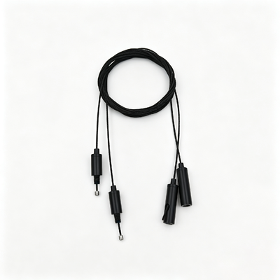 OEM Custom Black Adjustable Cable Gripper Wire Rope Hanging Hardware Kit Indoor Ceiling Lamp Suspension Fitting Accessory