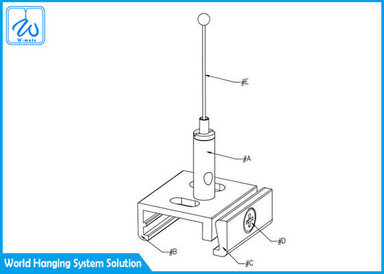टिकाऊ बहुमुखी तार निलंबन लटकन किट पीतल स्टील एल्यूमीनियम सामग्री
