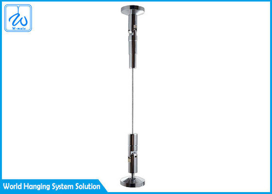 दीवार से फर्श कला केबल लटकन प्रणाली अनुकूलित लंबाई / ओडी 50KG कार्य भार
