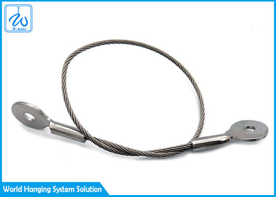 स्टील वायर रस्सी स्लिंग्स एक्सटेंशन स्प्रिंग सुरक्षा केबल आंख और आंख लंबे समय तक
