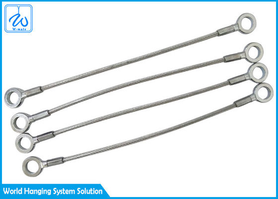 स्टील वायर रस्सी स्लिंग्स एक्सटेंशन स्प्रिंग सुरक्षा केबल आंख और आंख लंबे समय तक