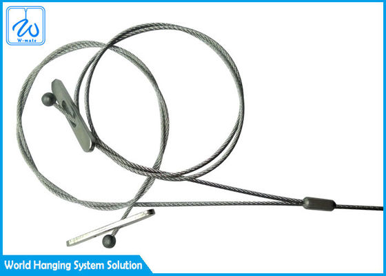 2 - Leg  7x7 Wire Rope Sling Assembly With Paddle Ends For Plant Hanging Basket