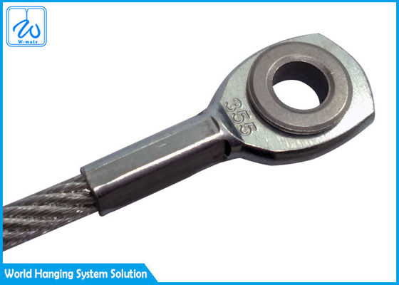 एकल पैर 304 हवाई जहाज के तार केबल फिटिंग आँख टर्मिनल कोई कोटिंग