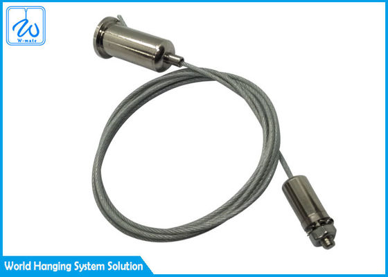 लॉक स्क्रू के साथ पारदर्शी पीवीसी लेपित लटकती केबल निलंबन किट