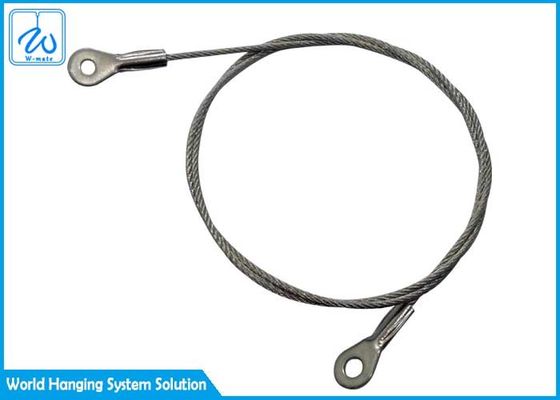 स्टेनलेस स्टील 304 टर्मिनल आई 	वायर रोप स्लिंग लाइटिंग हैंगिंग सस्पेंशन वायर किट