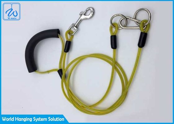 कस्टम टाई आउट डॉग कॉलर फ्लेक्सी पिंक पट्टे पालतू जानवर के लिए, डॉग रनर केबल