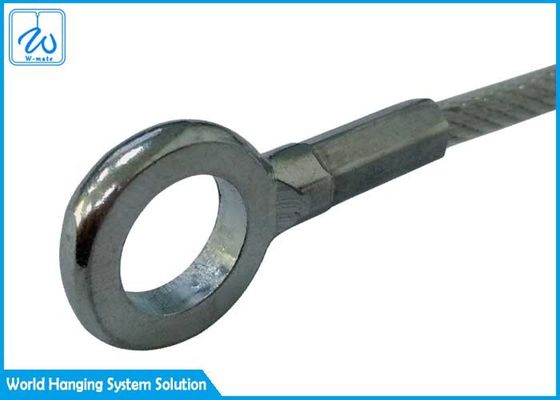 थंबल आई 304 316 स्टील वायर रस्सी स्लिंग 7x7 नायलॉन कोटिंग के साथ