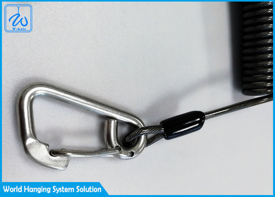 सुरक्षा बंधन वापस लेने योग्य 7x7 गिरने सुरक्षा उपकरण बेल्ट