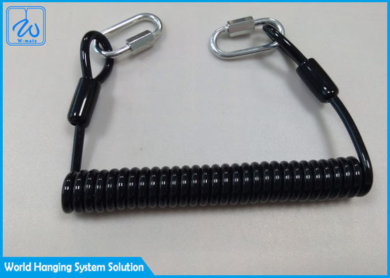 लटकती 16 मिमी कॉइल रिंग 7x7 retractable उपकरण लैनयार्ड