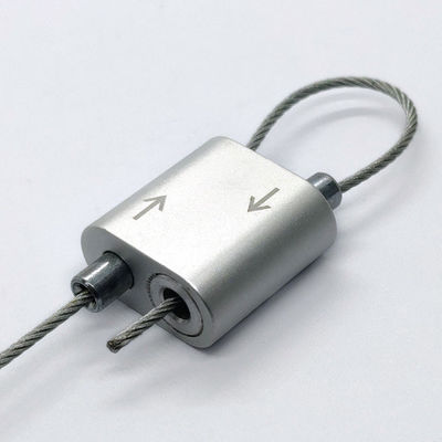 प्राकृतिक एनोडाइज्ड लूपिंग केबल ग्रिपर विमानन स्टेनलेस स्टील केबल