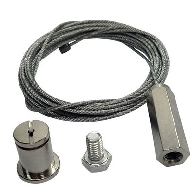 केबल सस्पेंशन असेंबली हैंगिंग स्टील वायर रोप स्टॉपर सीलिंग अटैचमेंट फॉर एलईडी पैनल लाइट