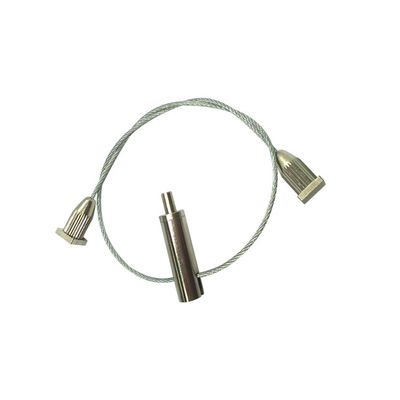 OEM Custom Galvanized Steel Wire Rope Brass Length Adjustable Two Legs Plant Pot Hanging Kit