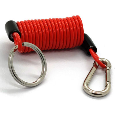 Best PVC Coating Safety Spring Coil Retractable Tool Lanyard