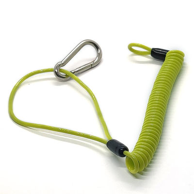 वायर कॉइल लैंयार्ड टूल लैंयार्ड रिट्रेक्टेबल हार्ड हैट टेदर स्प्रिंग लैंयार्ड