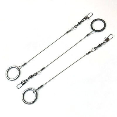 काला स्टेनलेस स्टील वायर रस्सी फिटिंग हैंगिंग हुक फिशिंग टूल्स सुरक्षा