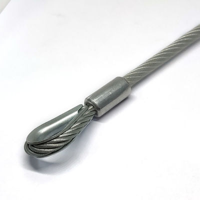 आउटडोर उपयोग स्टेनलेस स्टील लेपित पीवीसी टेदर लैनयार्ड किट हुक एंड के साथ