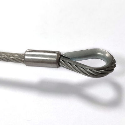 आउटडोर उपयोग स्टेनलेस स्टील लेपित पीवीसी टेदर लैनयार्ड किट हुक एंड के साथ