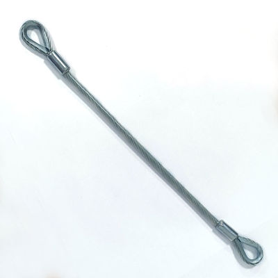 आउटडोर उपयोग स्टेनलेस स्टील लेपित पीवीसी टेदर लैनयार्ड किट हुक एंड के साथ