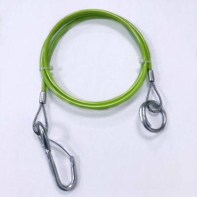 वायर रोप आई टू आई सेफ्टी केबल स्लिंग स्टेनलेस 316 सुरक्षा लैनयार्ड के लिए