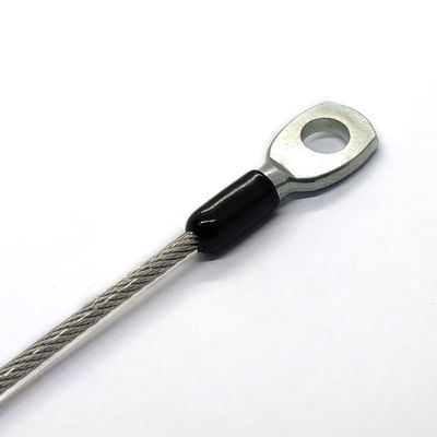 प्रकाश के लिए स्टील रस्सी लचीला स्टेनलेस स्टील तार रस्सी रॉड के साथ Eyelet