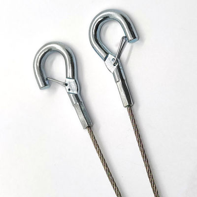 केबल डिस्प्ले सिस्टम के लिए हुक के साथ स्टील वायर रस्सी