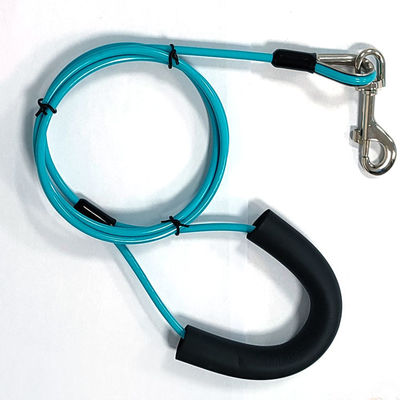 पीवीसी लेपित केबल पालतू जानवरों के लिए पट्टा कुत्ते टाई आउट स्टैक और 90 पाउंड तक के कुत्तों के लिए टाई आउट केबल