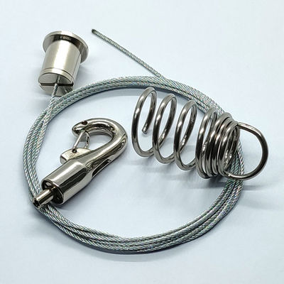 स्टील पार्ट ध्वनिक पैनल प्रकाश व्यवस्था हार्डवेयर फिटिंग हुक केबल ग्रिपर के साथ