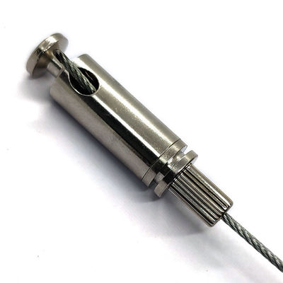 एलईडी छत की रोशनी के लिए ग्रिपलॉक नट के साथ स्टेनलेस स्टील केबल ग्रिपर