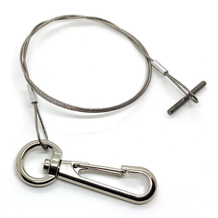 स्टेनलेस स्टील के तार रस्सी रस्सी केबल के साथ अंत फिटिंग पौधों के लिए बर्तन लटकन