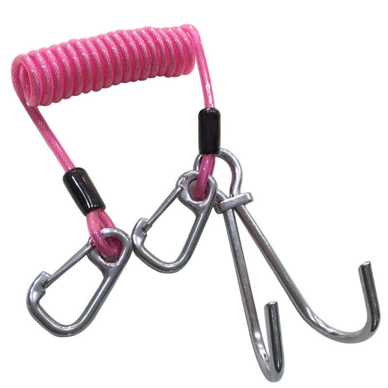 वापसी योग्य टूल लैनयार्ड फिशिंग कॉइल्ड लैनयार्ड भारी शुल्क सुरक्षा रस्सी वायर रस्सी कश्ती पैडल समुद्री मछली पकड़ने के लिए