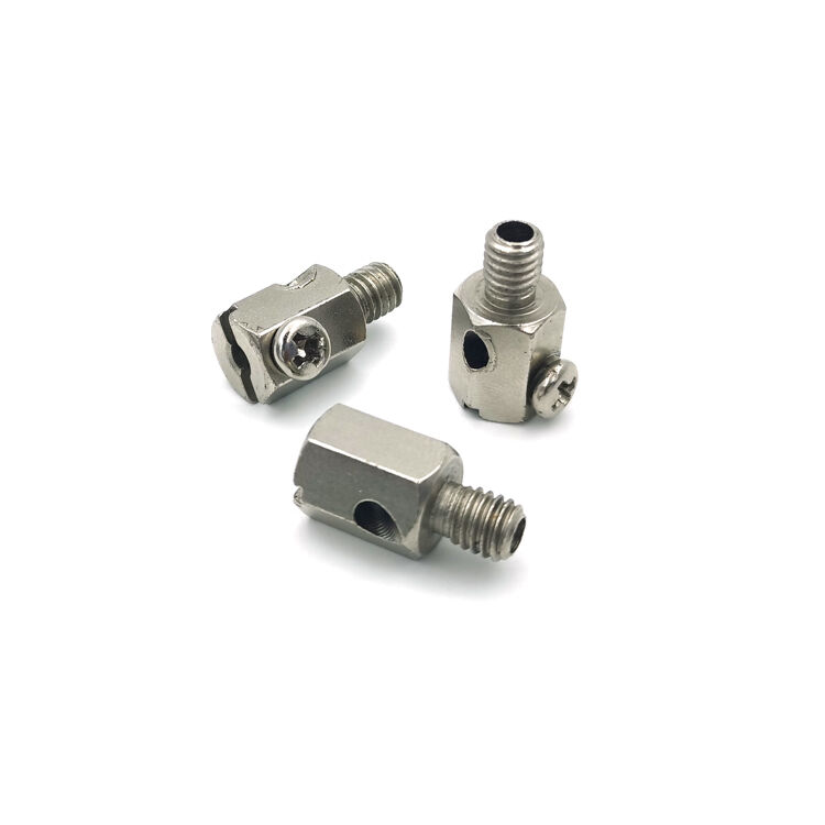 दो-तरफ़ा तार लूपिंग निकेल केबल ग्रिपर तांबा केबल क्लैंप तार रस्सी लॉक क्लिप