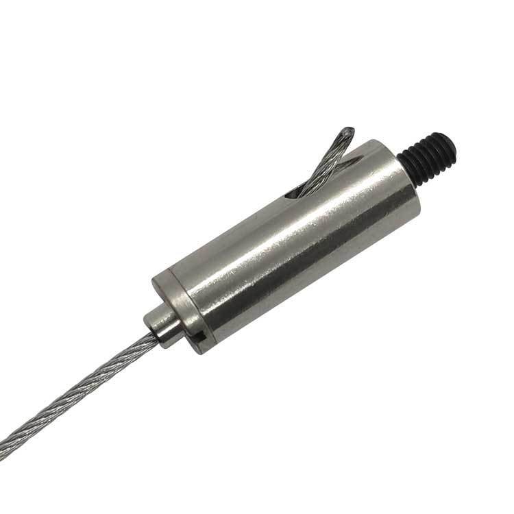 निलंबित छत आयोजक तार रस्सी क्लैंपिंग ग्रिपर्स के लिए स्टेनलेस स्टील केबल ग्रिपर बाहरी थ्रेड शामिल