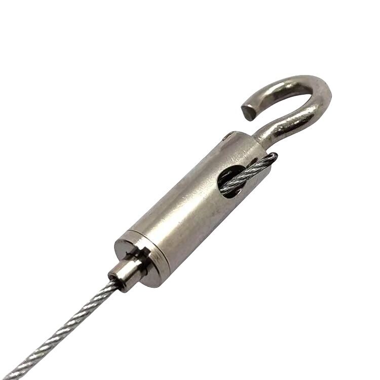 स्क्रू फास्टन 90 डिग्री वायर रोप ग्रिपर केबल हैंगर के साथ केबल क्लिप