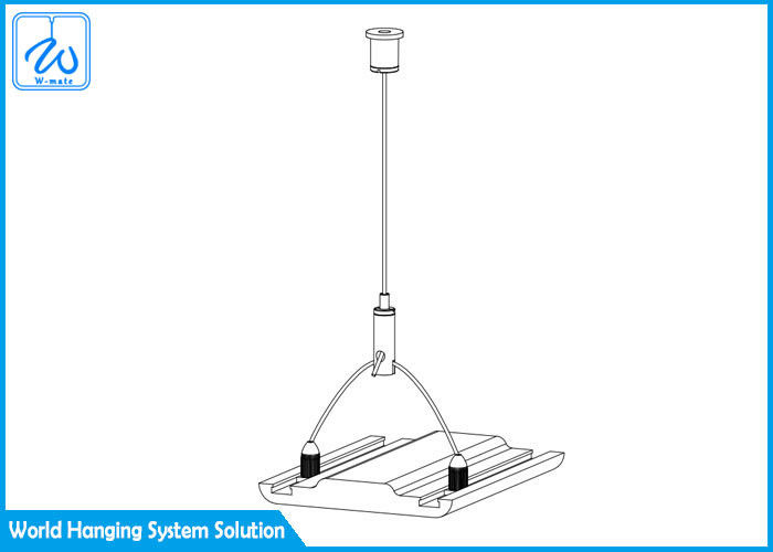 मजबूत पैनल लैंप सस्पेंशन किट, धातु रंग निलंबित तार प्रकाश किट