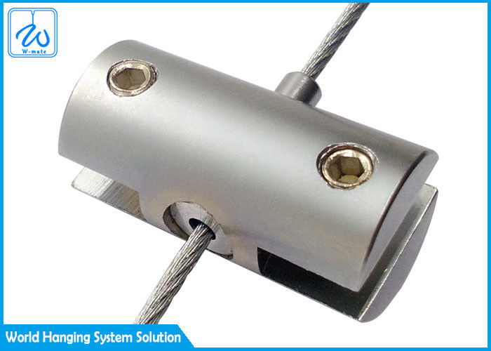 डिस्प्ले और फिक्स्चर ग्लास क्लैंप केबल क्लिप केबल डिस्प्ले सिस्टम के लिए डबल साइडेड