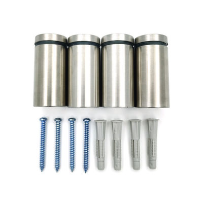 खोखले विज्ञापन स्टैंडऑफ फिक्सिंग क्लैंप डिस्प्ले क्लिप स्टेनलेस स्टील विज्ञापन पेंच