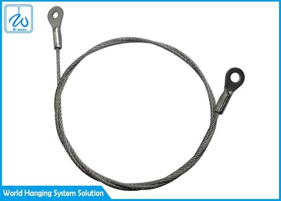 स्टेनलेस स्टील 304 टर्मिनल आई 	वायर रोप स्लिंग लाइटिंग हैंगिंग सस्पेंशन वायर किट